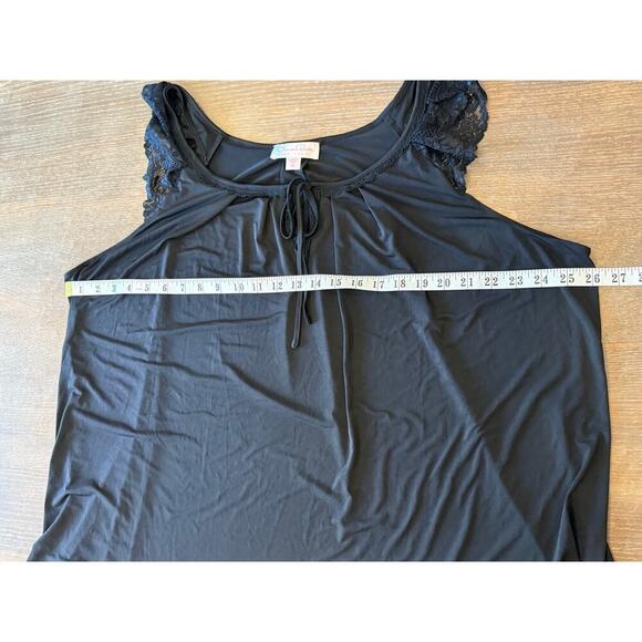 OSCAR de la RENTA pink label Black Lace Top Shirt Blouse Top Women size 2XL XXL - Picture 9 of 9